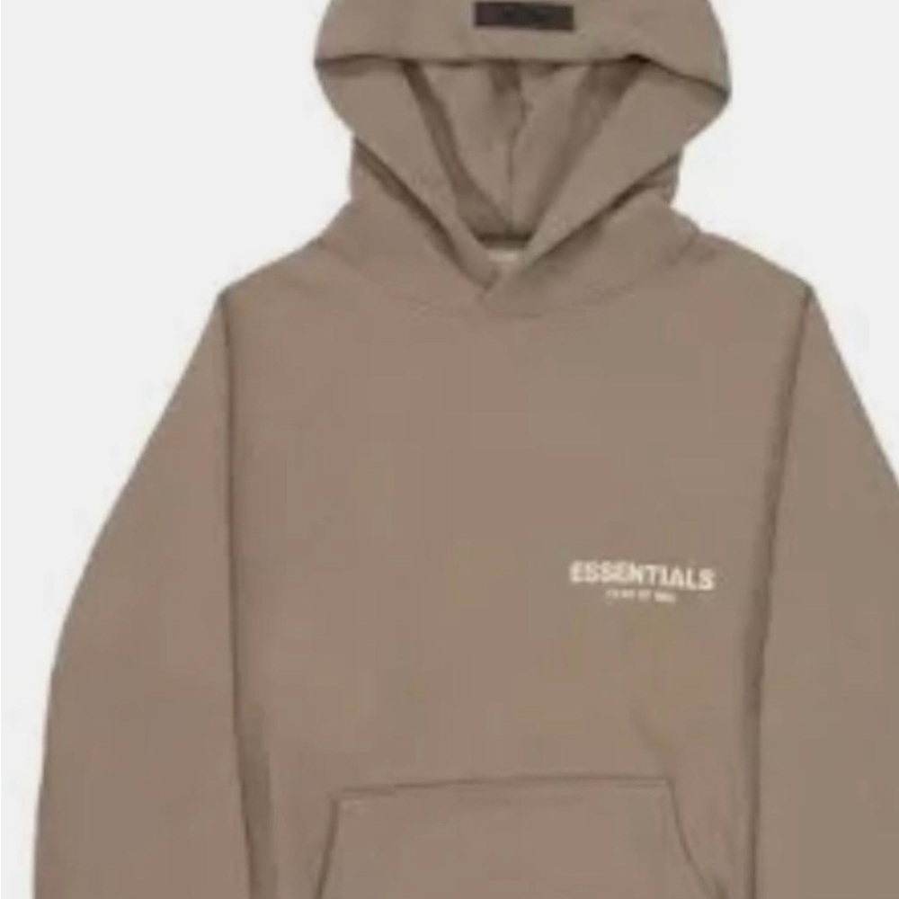 Essentials Desert Taupe Hoodie size small